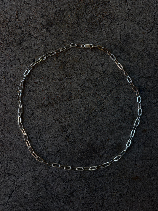 Fine Hammered Link Necklace
